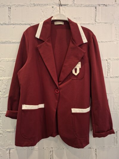 Home Blazer Casual Burdeos