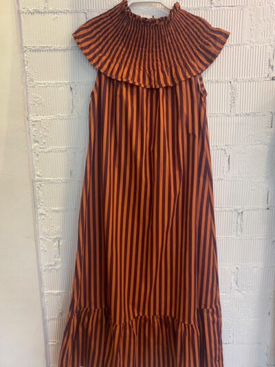 Vestido bebe naranja/marrón