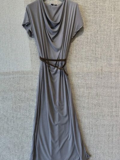 Homepage Vestido gris viscosa
