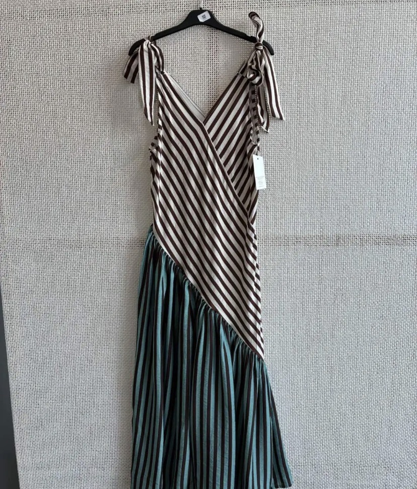 Vestido choco/celeste Vestido choco/celeste