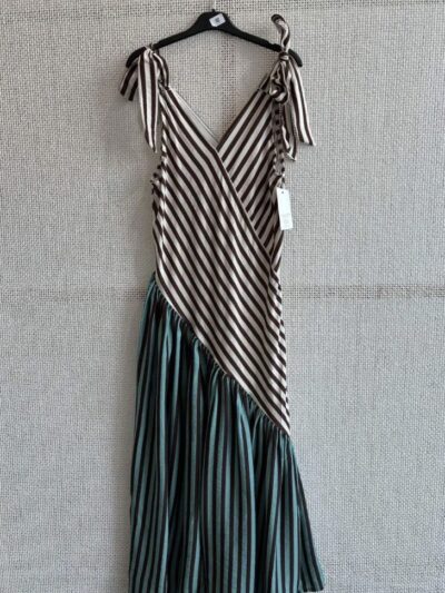 Home Vestido choco/celeste