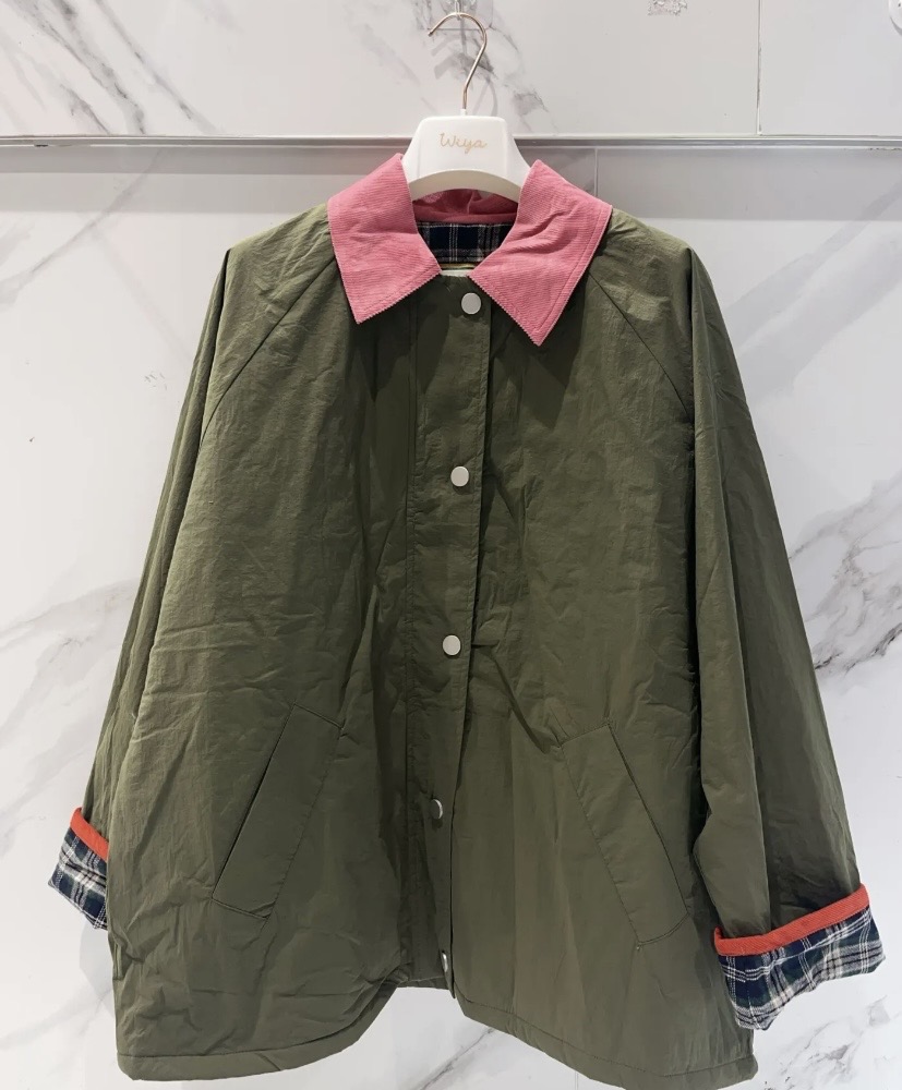 Chaqueta estilo "barn jacket"verde kaki Chaqueta estilo "barn jacket"verde kaki