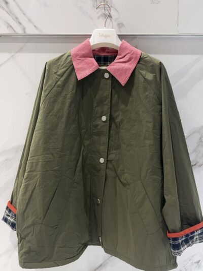 Chaqueta estilo «barn jacket»verde kaki