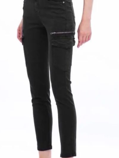 Home Pantalones Denim Negros Cargo