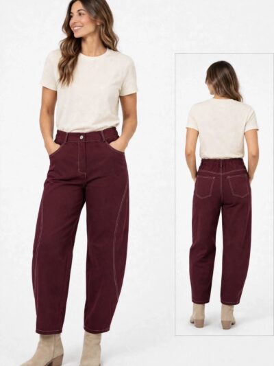 Home Pantalon Marino Granate